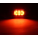 Yan İşaret Led Römork Etek Lambası 11.5 cm 9 Led 12V / 24V Kırmızı