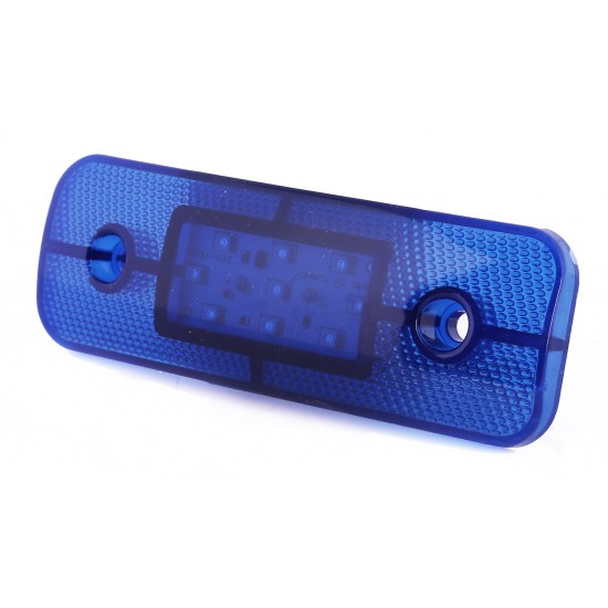 Yan İşaret Led Römork Etek Lambası 11.5 cm 9 Led 12V / 24V Mavi