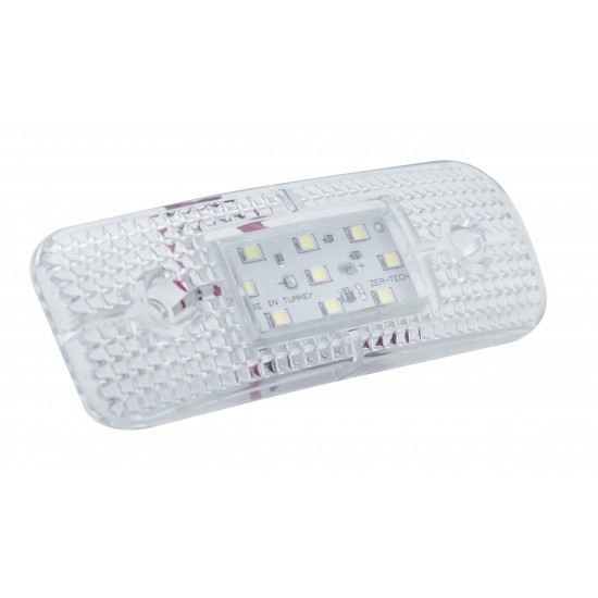 Yan İşaret Led Römork Etek Lambası 11.5 cm 9 Led 12V / 24V Beyaz