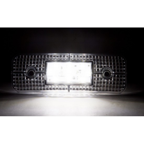 Yan İşaret Led Römork Etek Lambası 11.5 cm 9 Led 12V / 24V Beyaz