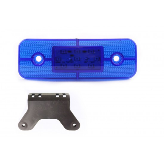 Yan İşaret Led Römork Etek Lambası 11.5 cm 9 Led 12V / 24V Mavi