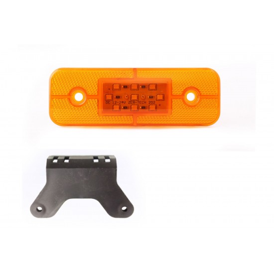 Yan İşaret Led Römork Etek Lambası 11.5 cm 9 Led 12V / 24V Sarı