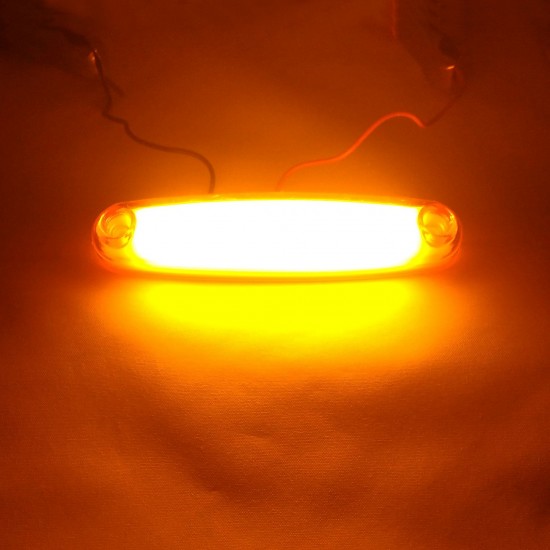 Otomatik Parmak Neon Led Lamba 10.5 cm 12/24V Sarı