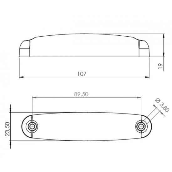 Otomatik Parmak Neon Led Lamba 10.5 cm 12/24V Kırmızı