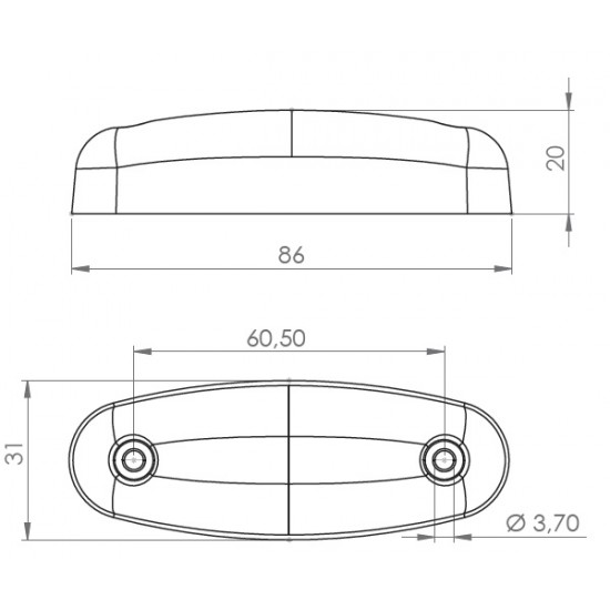Otomatik Parmak Neon Led Lamba 8.5 cm 12/24V Sarı