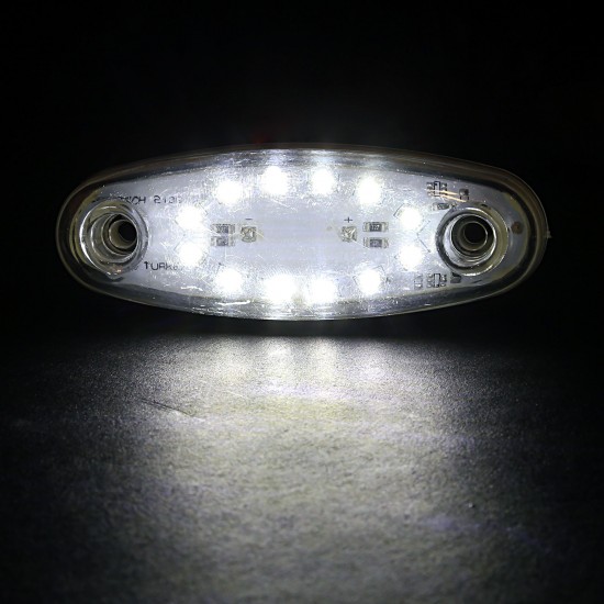 Auto Finger Led Lamp 10 cm 12 Led 12V / 24V White