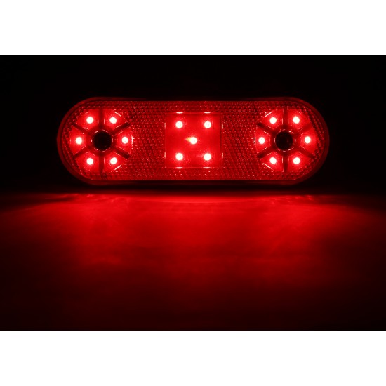 Otomatik Yan İşaret Sinyali Led Lamba 17 Led 12/24V Kırmızı