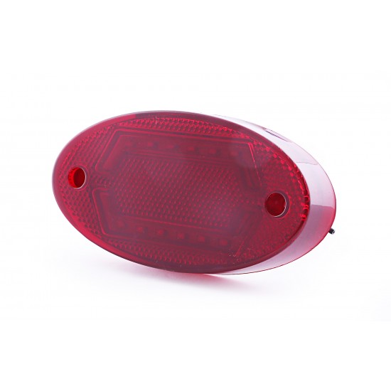 Otomatik Yan İşaret Sinyali Oval Led Lamba 18 Led 12/24V Kırmızı