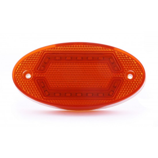 Otomatik Yan İşaret Sinyali Oval Led Lamba 18 Led 12/24V Sarı