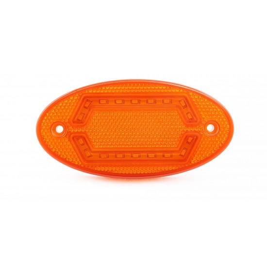 Otomatik Yan İşaret Sinyali Oval Led Lamba 18 Led 12/24V Sarı