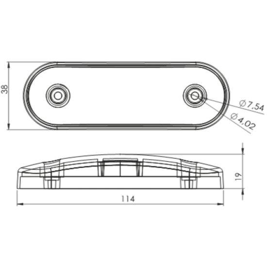 Otomatik Neon Yan İşaret Sinyali Led Lamba 12/24V Mavi