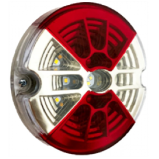 4 Fonksiyonlu Led Stop Lamba 12 cm 12/24V Kırmızı/Beyaz