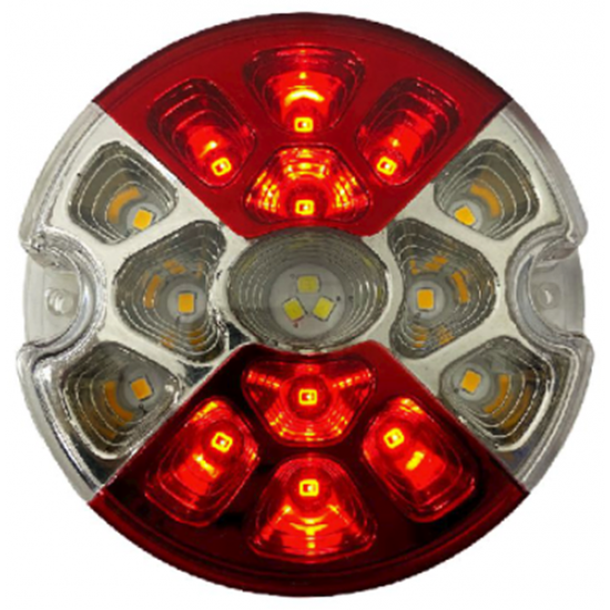 4 Fonksiyonlu Led Stop Lamba 12 cm 12/24V Kırmızı/Beyaz