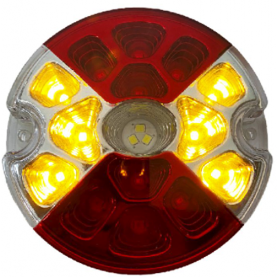 4 Fonksiyonlu Led Stop Lamba 12 cm 12/24V Kırmızı/Beyaz