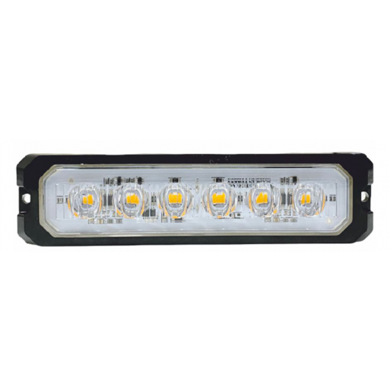 Otomatik Parmak Led Lamba Mercekli 10 cm 6 Led 12V / 24V Beyaz