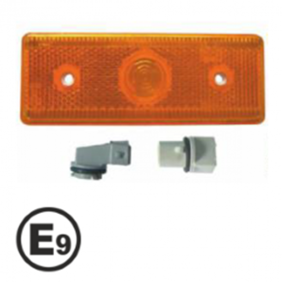 Yan İşaret Lambası 4 LED Sarı 120x45mm