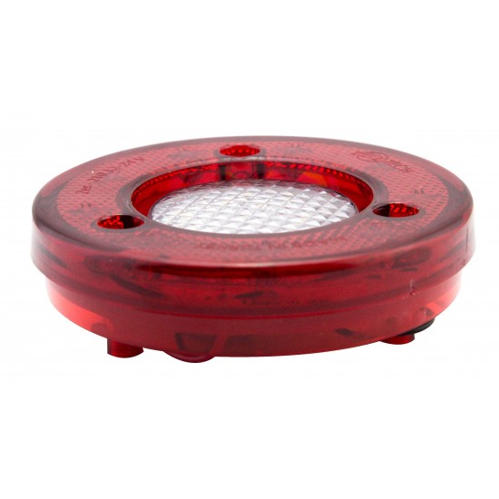 Yuvarlak Römork Stop Lambası 19 Led 12/24V Kırmızı/Beyaz