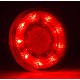 Yuvarlak Römork Stop Lambası 19 Led 12/24V Kırmızı/Beyaz