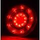 Yuvarlak Römork Stop Lambası 19 Led 12/24V Kırmızı/Kırmızı