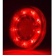 Yuvarlak Römork Stop Lambası 19 Led 12/24V Kırmızı/Kırmızı