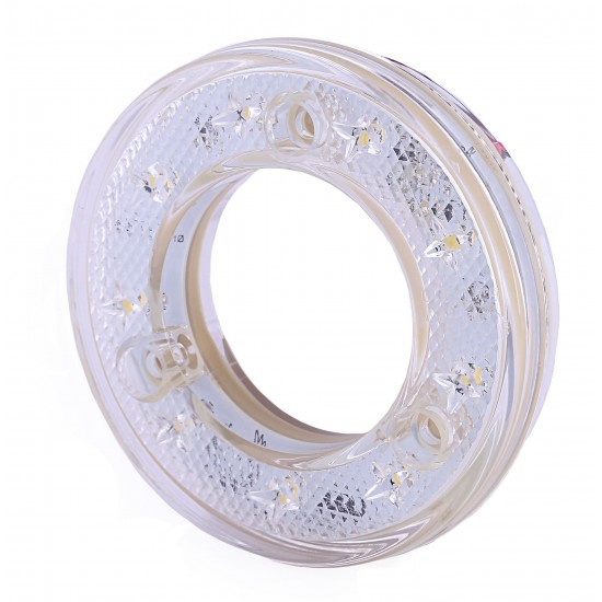 Yuvarlak Simit Tipi Römork Stop Lambası 9 Led 12/24V Beyaz