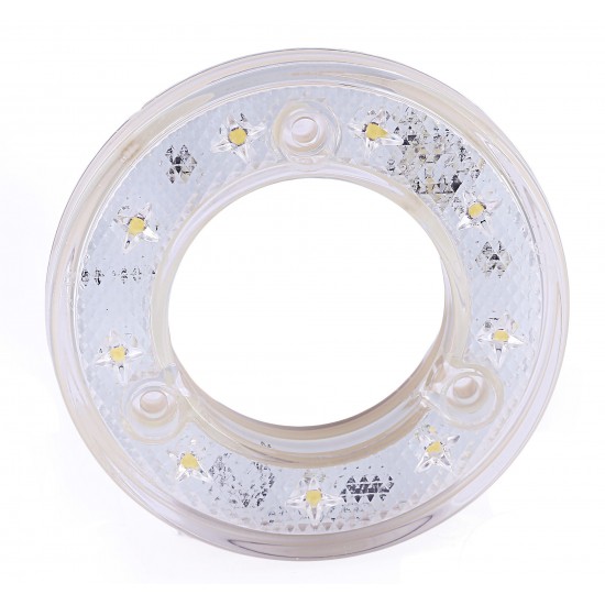Yuvarlak Simit Tipi Römork Stop Lambası 9 Led 12/24V Beyaz
