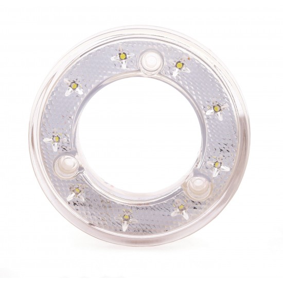 Yuvarlak Simit Tipi Römork Stop Lambası 9 Led 12/24V Beyaz