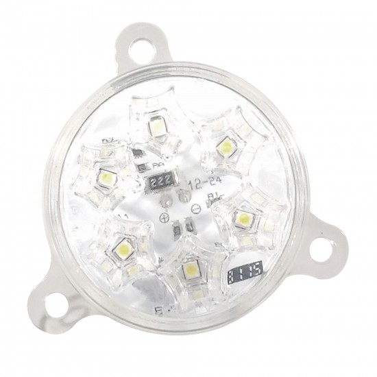 Yuvarlak Şapka Tipi Römork Stop Lambası 6 Led 12/24V Beyaz