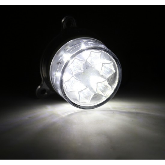 Yuvarlak Şapka Tipi Römork Stop Lambası 6 Led 12/24V Beyaz