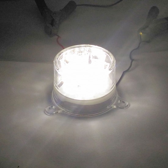 Yuvarlak Şapka Tipi Römork Stop Lambası 6 Led 12/24V Beyaz