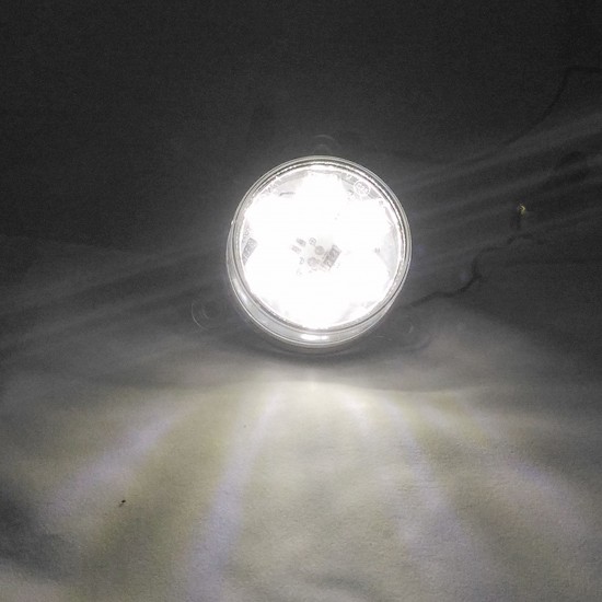 Yuvarlak Şapka Tipi Römork Stop Lambası 6 Led 12/24V Beyaz