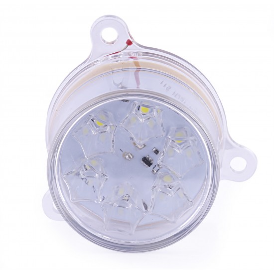 Yuvarlak Şapka Tipi Römork Stop Lambası 6 Led 12/24V Beyaz