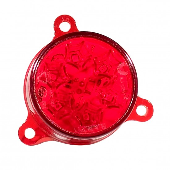 Yuvarlak Şapka Tipi Römork Stop Lambası 6 Led 12/24V Kırmızı