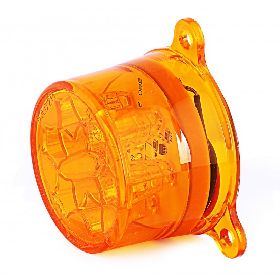 Yuvarlak Şapka Tipi Römork Stop Lambası 6 Led 12/24V Sarı