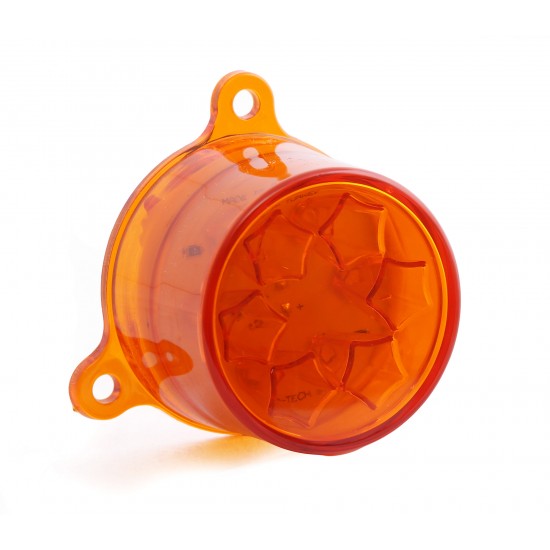 Yuvarlak Şapka Tipi Römork Stop Lambası 6 Led 12/24V Sarı