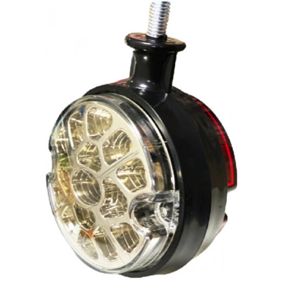 Ayna Altı Küpeli Tabela Lambası Çift Yönlü 34Led 12/24V Kırmızı-Beyaz