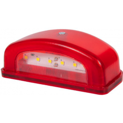 Universal Led Plaka Lamba 12/24V Kırmızı