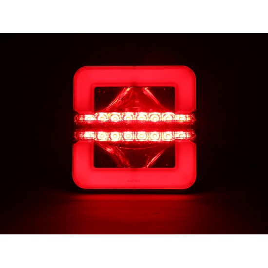 Kare Neon Akan Sinyal 3 Fonksiyonlu Stop Led Lamba 12/24V