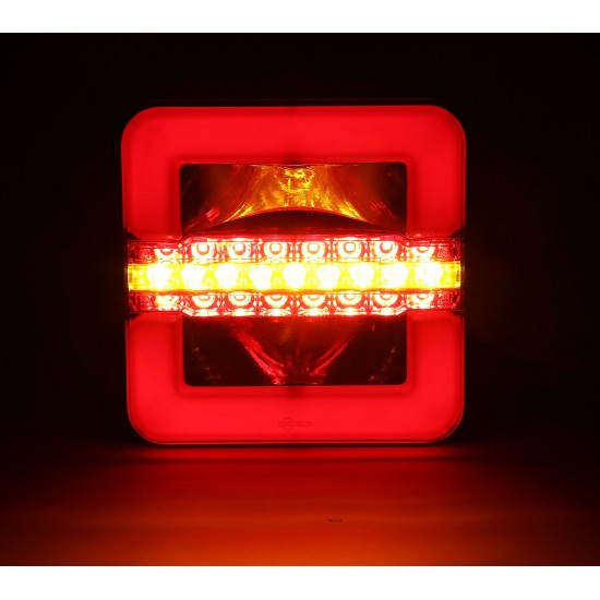 Kare Neon Akan Sinyal 3 Fonksiyonlu Stop Led Lamba 12/24V