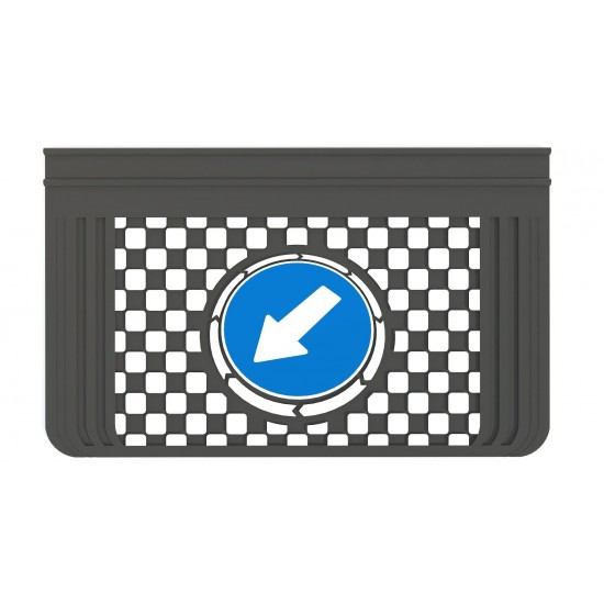 Kabartma Paçalık Damalı Dur Geç Kamyon Teker Arkası 40x65 cm