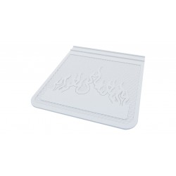 Kabartma Paçalık Alev Desen Kamyon Teker Arkası Beyaz 45x40 cm