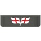Embossed Mud Flap Flag Pattern Truck Behind The Wheel 19x65 cm