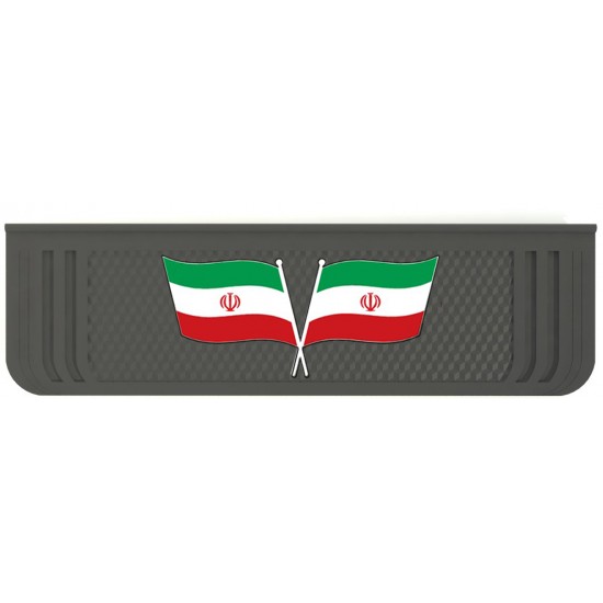 Embossed Mud Flap Flag Pattern Truck Behind The Wheel 19x65 cm