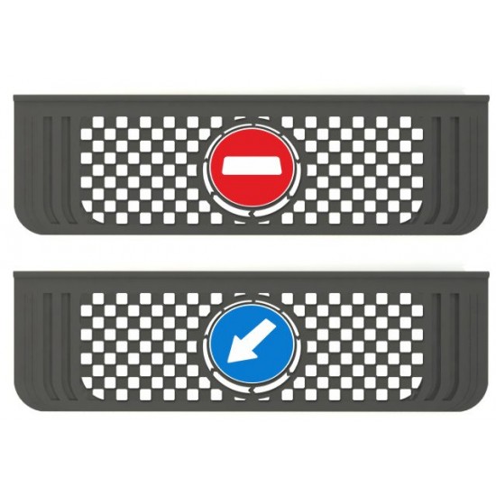 Kabartma Paçalık Damalı Dur Geç Kamyon Teker Arkası 19x65 cm