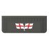 Embossed Mud Flap Flag Pattern Truck Behind The Wheel 25x65 cm