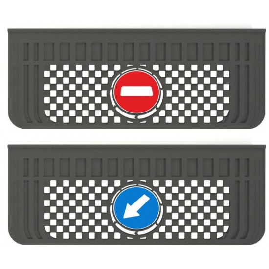 Kabartma Paçalık Damalı Dur Geç Kamyon Teker Arkası 25x65 cm