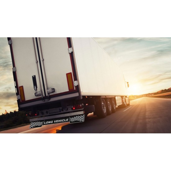 Damalı Bayraklı Long Vehicle 3 Parça Kabartmalı Paçalık