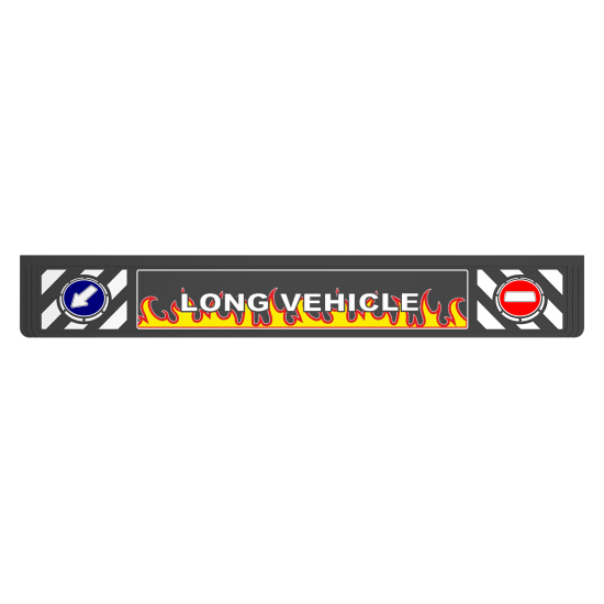Long Vehicle Tampon Boy Kabartmalı Paçalık Alevli 35x240cm