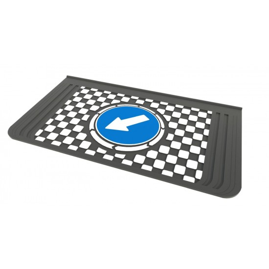 Kabartma Paçalık Damalı Dur Geç Kamyon Teker Arkası 36x65 cm