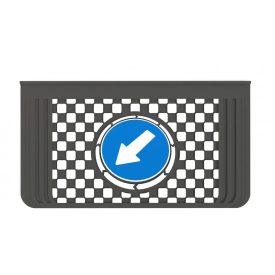 Kabartma Paçalık Damalı Dur Geç Kamyon Teker Arkası 36x65 cm